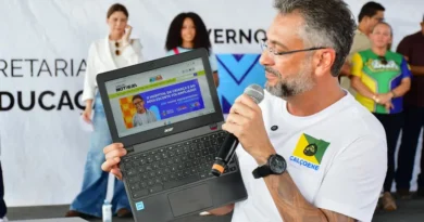 Escola reconstruída e investimento em limpeza urbana marcam agenda de Clécio Luís em Calçoene