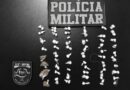 Ao ver a PM, suspeito joga bolsa com 54 porções de drogas em lago e acaba preso em Laranjal do Jari; VÍDEO
