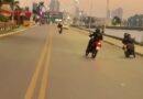 Motorista invade área de corrida e é interceptado pela Patamo em Macapá; VÍDEO
