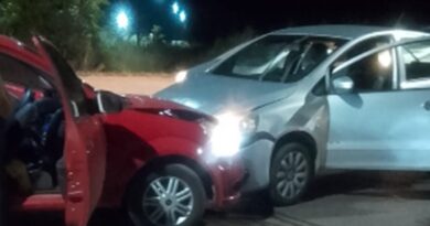 Motorista invade contramão e bate de frente com veículo na rotatória do ‘Trevão’, no AP; VÍDEO