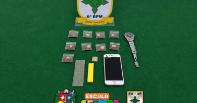Após denúncia, PM apreende substância semelhante à maconha em mochila de estudante em escola de Macapá